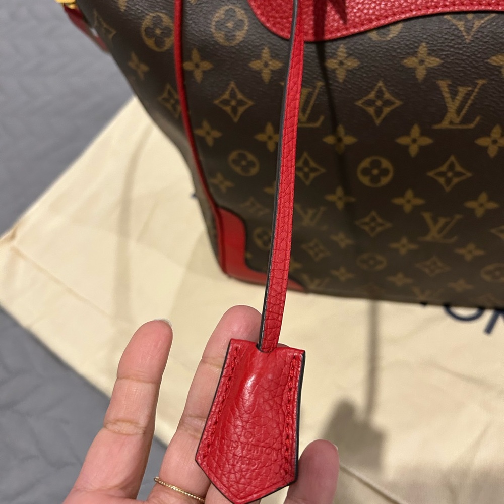 Louis Vuitton Red and Brown Monogram Tote(Estrella new model) - Picture 7 of 16